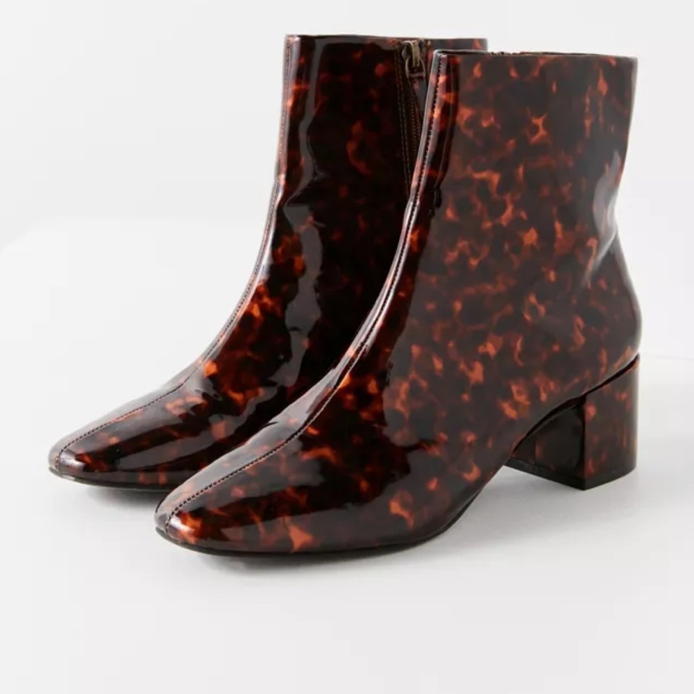 UO Patent Tortoise Shell Boot